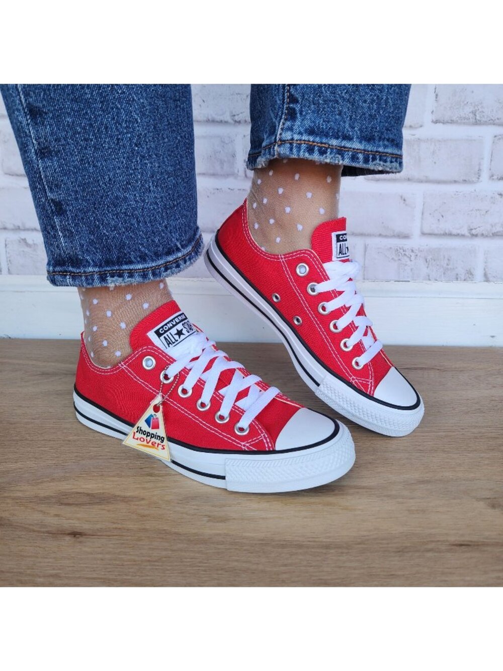 ⭐Converse Chuck Taylor All Star Low Size 6.5 Women's shoes Sneakers Red M9696C